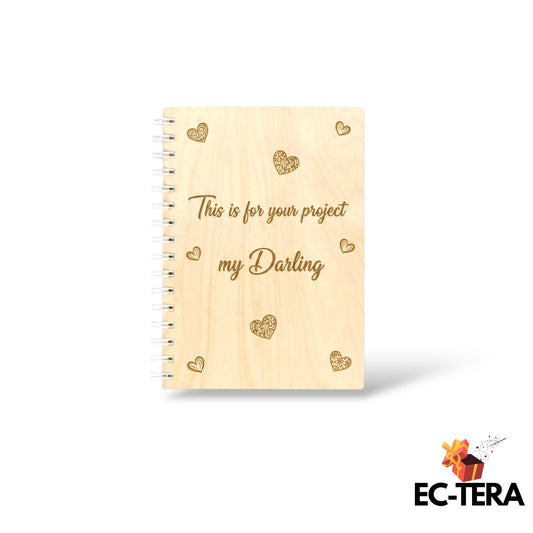 Personalized Wooden Notebook | EC-TERA Exclusive